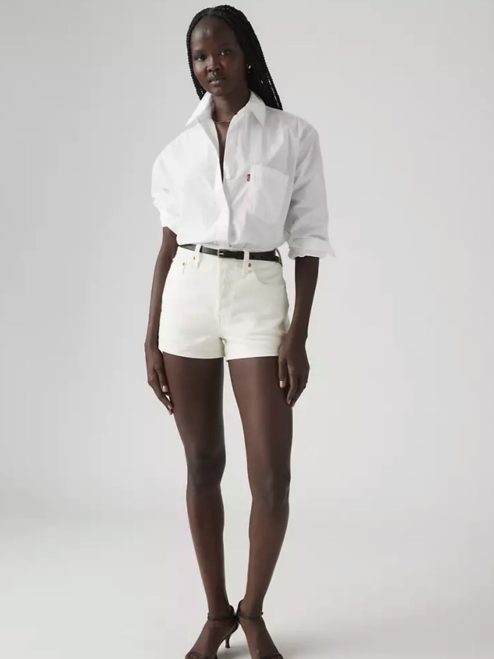 Levi’s 501 White Denim Women's Shorts